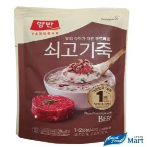 양반죽 파우치 420g 쇠고기죽 (10봉) 무료