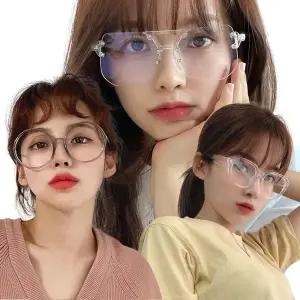 남자 여자 트렌디한 패션 안경테 투명 투브릿지 뿔테 동글이 하금테 빅사이즈 유행 인싸 안경