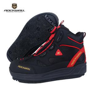 락크웰 선상 갯바위 3D컷 탈부착 핀펠트 낚시화 레드 - 교체용 고무밑창 포함