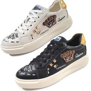 고품격 / 천연가죽  패션 여성스니커즈 가죽운동화 고쿠션