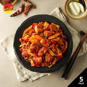 유가네 닭갈비 600g x 5팩 + 쫄면 3팩 + 치즈 27g 2팩