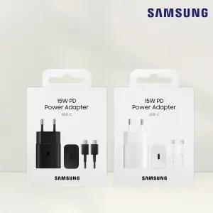 삼성전자 정품 고속 급속 C타입 15W PD충전기 케이블포함 갤럭시S25 울트라 아이폰17 프로맥스 호환 EP-T1510X N