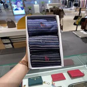 [헤지스 핸드백] [HJSS2E105] 스트라이프 컬러배색 남성 양말 3종세트