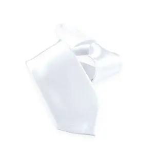 하얀색 화이트 자동 넥타이_GA8005