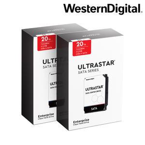 WD Ultrastar DC HC560 WUH722020ALE6L4 20TBx2 40TB 2PACK  무상3년 SATA3 하드디스크