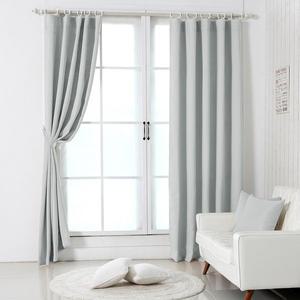 [라이크홈]고밀도 사계절 암막커튼 핀형 긴창 네추럴그레이