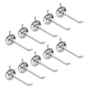 인테리어 타공판 일선후크 10cmx10개(크롬)