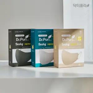 닥터퓨리 KFAD 비키 새부리형 비말차단 마스크 25매(5매입x5입) 대형, 중형 컬러마스크