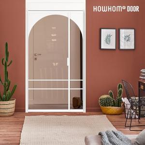 [노루하우홈] 스윙도어 아치형 중문 시공(강화 유리6종 무료 업그레이드)