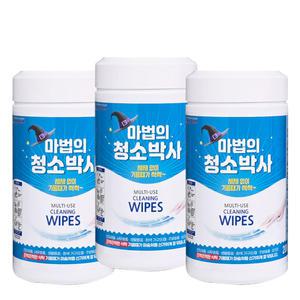 마법의 청소박사 200매 3통 크리너 세정티슈