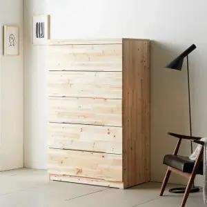 삼나무 원목 5단 서랍장 DF912073