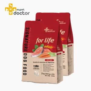 [마이펫닥터]시그니처 포 라이프 어덜트 강아지 사료 홀리스틱 종합 영양 눈물 피부 알러지 다이어트, 2kg, 2ea