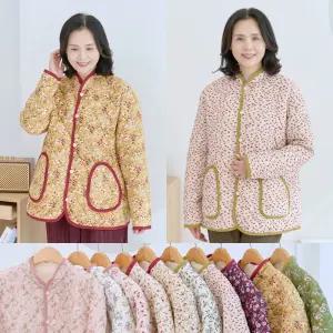 엄마옷 마미소 포근포근 골덴 누빔 잠바 긴팔 단추 촌캉스 김장 할머니 빅사이즈 40 70 마담 중년 여성 옷