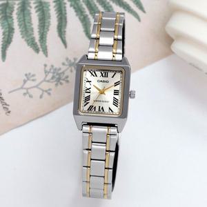 LTP-V007SG-9B 카시오 사각프레임 여성 메탈 시계 c151