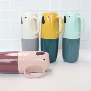 휴대용 칫솔 케이스 양치컵 세트 보관함 양치통 칫솔통 어린이집 유치원 여행용 단체 행사 답례품