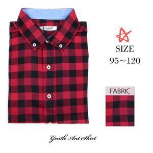 [젠틀안트] 체크남방 셔츠 레드 DL-758