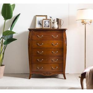 [자르파라]고급 주택 카페 인테리어 가구 엔틱 5단 서랍장 / 주방 아이방 빈티지 유럽풍 예쁜 옷