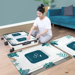 [초강력압축] 지넥스 이불 진공팩 겨울옷보관 롱패딩 패딩 그린 40X60 여행용 의류압축랩