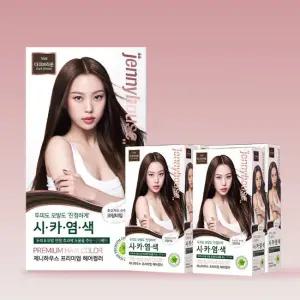 제니하우스 프리미엄 헤어컬러 염색약 4개 (동일컬러/크림타입)