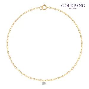 [골드팡] 14k 브릴리언트 모이사나이트 다이아몬드 클립체인 발찌