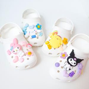 산리오 마이멜로디 쿠로미 시나모롤 크록그 호환 자비츠 세트/키즈 슬리퍼 실내화 악세사리