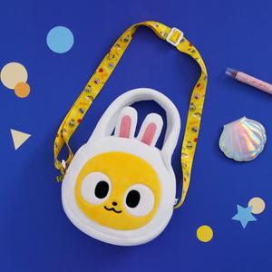 어피치 무지 키즈 크로스백 유아동 아기 어린이 핸드폰 보조 가방 외출 캐릭터 가방