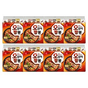 농심 오징어짬뽕, 124g, 40개