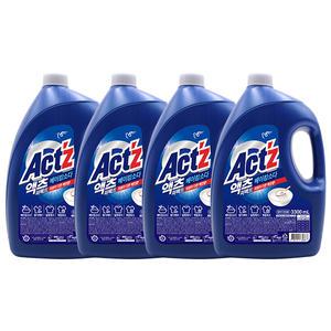 액츠 퍼펙트 베이킹소다 액체세제 용기, 3.3L, 4개