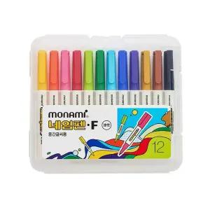 모나미 네임펜 F 중간 글씨용 12색 세트
