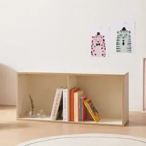 [다오름][착불배송] E0목재 나다운 18T 자작패턴 2칸 1단 공간박스 다용도수납장