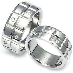 [타티아스]T-618 DIA CO 다이아몬드 티타늄 커플링 반지, 이니셜 무료, 무료배송, 맞춤제작, 평생 A/S