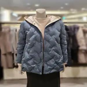 [트리아나] 소고 후드배색 덕다운점퍼TI4FA06