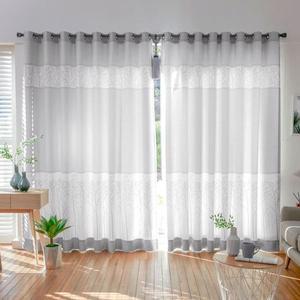 [지나송]리드니 아일렛 나염 암막커튼(620x230)(봉 끈 후사고리)..[33728208]