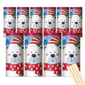 에스제이서진 켈슨 크리스마스 럭셔리 웨이퍼롤 과자 쿠키 웨하스 100g 바닐라맛(곰) 10개