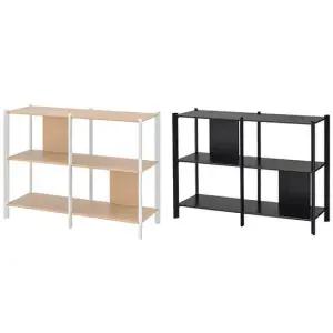 이케아 JATTESTA 예테스타 선반유닛 대나무 120x85cm