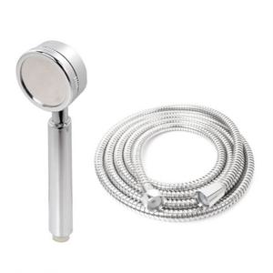 초미세 분사 샤워기+메탈호스세트 1.5m 절수형 헤드 줄 크롬 호수 목욕탕 고압 수전 화장실 샤워실