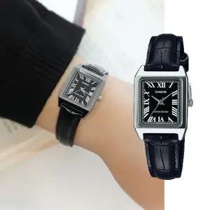 백화점AS가능 카시오 클래식 스퀘어 사각 가죽시계 LTP-V007L-1BDF 지코스모제품 LTP-V007L-1BDF