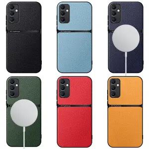 갤럭시A54 A53 A52s A34 A25 퀀텀4 맥세이프 초슬림 매트 가죽 풀커버 핸드폰 케이스