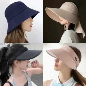 여름모자 라탄 썬캡 자외선 햇빛 차단 망사 나들이 비치 휴가