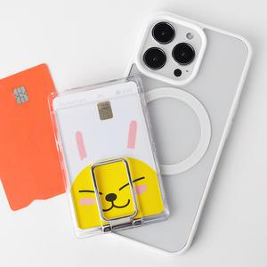 단지몰 카드2장수납 맥세이프 스탠드 투명 포켓 홀더 카드 지갑 스탠드 거치대 4Color