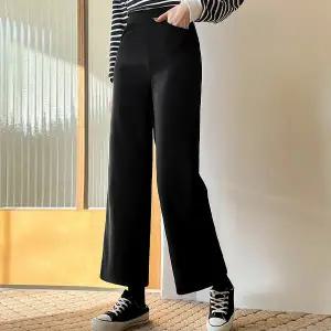 [핑크시슬리] 블랙홀/모찌스판 기모 와이드 밴딩팬츠