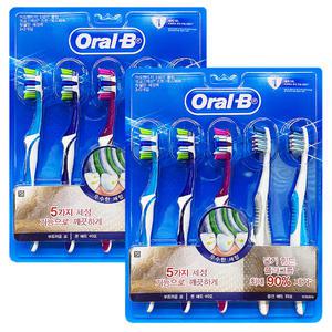 오랄비 어드벤티지 5웨이 3입+크로스액션 35모 2입 x 2개