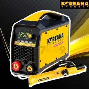 코리아나 인버터 아크 용접기 퍼포먼스 듀티 KH200 어스 홀더 세트