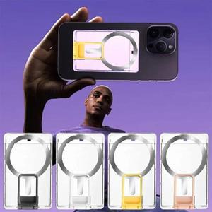 마그네틱 핸드폰 지갑 거치대 카드 가방, 분리형 폰 킥 스탠드, 애플호환 맥세이프 아이폰 15 프로 브래킷