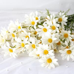 데이지 카모마일 조화 컬러 들꽃 인조 플라워 꽃다발 사진 촬영 소품 풍성 인테리어 장식 테이블 화병