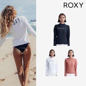 [록시][겨울할인 ][공식] 록시 여성 로고 긴팔 루즈핏 핑거홀 래쉬가드