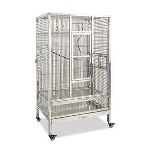 대형 새장 바퀴달린 회색앵무 앵무새 케이지 조립식