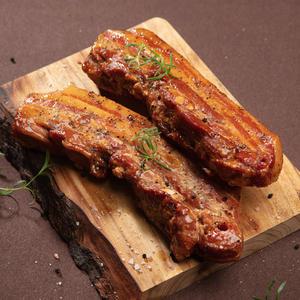 HACCP인증 참나무로 훈연한 훈제삼겹살 슬라이스 1.05kg(350g x 3개) 캠핑음식 장작바베큐