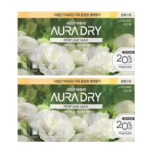 아우라 드라이 퍼퓸맥스 스모키머스크 100매, 2개