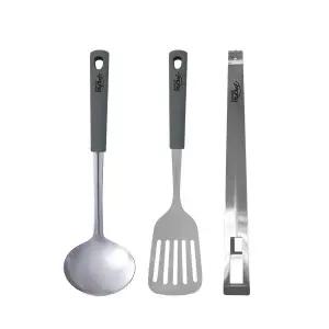 [즉시할인20%] 도루코 컴포트 조리도구 3종 (국자+뒤지개+집게) 스테인레스